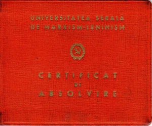 Rumänien, 1963, Vintage ""Marxismus - Leninismus"" Abschlussdiplom - PCR, Bucuresti - Bild 1 von 3