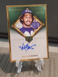 2023 Topps Gilded Harold Baines Gold Framed Green HOF Autographs /25 SSP Chicago
