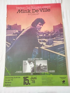 Póster de la gira Mink De Ville 15 de junio 1978 Hamburgo Alemania - Imagen 1 de 9
