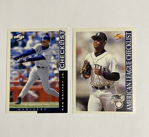 1995 & 1997 Score Checklist Ken Griffey Jr Baseball Card Lot (x2) #273 + #269