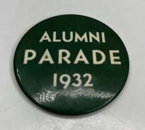Vintage 1932 Alumni Parade Pin Button- Yale vs. Princeton Baseball Game - Picture 1 of 4