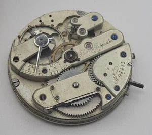 Antik hochwertiges Henri Beguelin Locle Taschenuhrwerk 44 mm - Bild 1 von 9