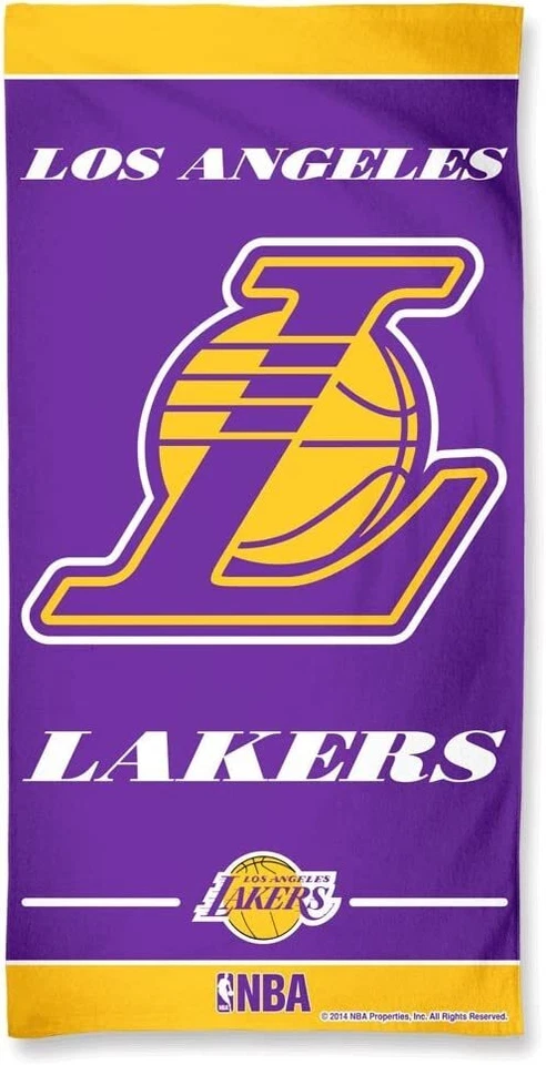 NBA Los Angeles Lakers 30" x 60" Playa Piscina Dormitorio Toalla ¡NUEVA! Foto 1 de 1