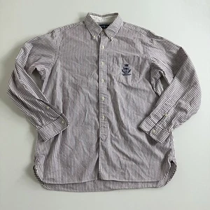 RALPH LAUREN Shirt Men's Size Large Classic Fit Long Sleeve Button Down Striped - Picture 1 of 6