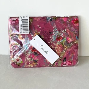 CAMILLA Patchwork Heart pink small canvas clutch - BNWT - RRP $99 - Picture 1 of 2