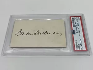 Donald M. Dickinson Postmaster General Politician Signed Autograph Cut PSA DNA - Picture 1 of 1