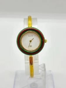 [Exc+4] Gucci Change Bezel 11/12 Wrist watch Bracelet  Gold Used Working - Picture 1 of 12