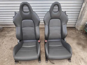 HONDA S2000 PAIR OF FRONT SEATS + RAILS EXCELLENT CONDITION S2K AP1 AP2 - Picture 1 of 23