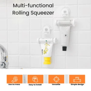 4X Toothpaste Squeezer Bathroom Tube Dispenser Multi Functional Rolling Squeezer - Picture 1 of 4
