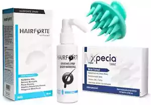 Set anticaída del cabello Xpecia + Hairforte DHT Blocker Hair Growth Kit Hombre - Foto 1 di 1