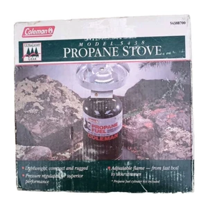 NEW Vintage Coleman Model 5438 Propane Stove 5438B700 - Camping Ultralight Gear - Picture 1 of 3