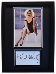 Kim Wilde Signed A4 Framed Autograph Photo Music Kids in America USA COA AFTAL - Imagen 1 de 6