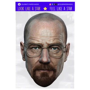 Walter White Masks Bryan Cranston Celebrity Face Mask Actor Breaking Bad - Picture 1 of 7