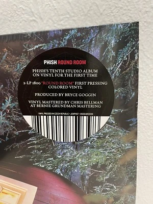 PHISH Round Room 2xLP Vinyl Maroon Stone Barn Ball Ed Limited Foil Numbered 7024 - Image 1 of 4