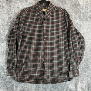 Gitman Bros Gold Shirt Mens Large Button Down Multicolor Check Plaid Vintage - Picture 1 of 7