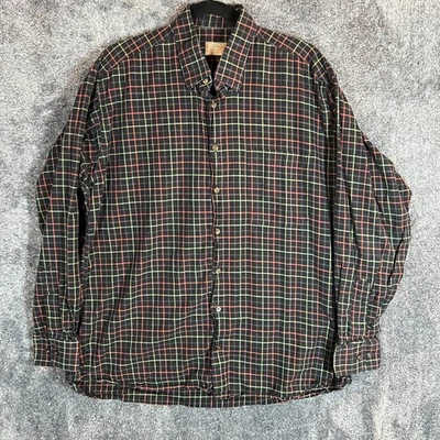 Gitman Bros Gold Shirt Mens Large Button Down Multicolor Check Plaid Vintage - Image 1 of 4
