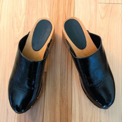 Zuecos Aerosols Ari charol verde oscuro talla 9 Foto 1 de 4