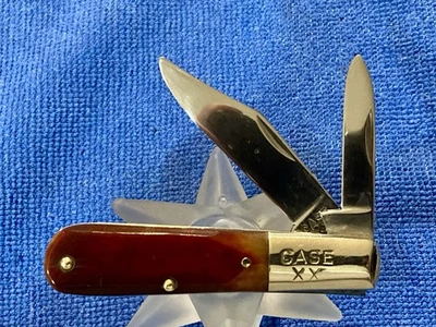 CUCHILLO BARLOW CASE XX CUTLERY CO EE. UU. 1940-1964 SUPER ROJO B0NE #62009 1/2 EXCELENTE SIN RESERVA Foto 1 de 4