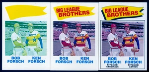 1977 Topps Big League Brothers Bob Forsch Ken Forsch 10 Karten #632 Proof Set - Bild 1 von 4