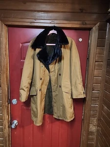 Cappotto doppiopetto pesante vintage anni 60 70 streetwear uomo 38 invecchiato USA - Foto 1 di 9