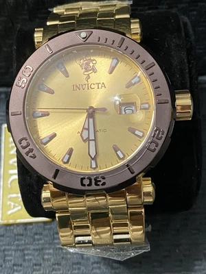 Invicta 48mm Sea Base automático, dourado, número edição limitada relógio modelo #35643 - Imagem 1 de 4