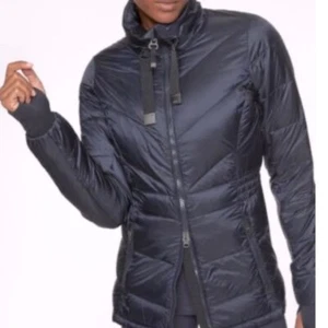 Chaqueta de plumón de ganso Athleta Banner Peak azul marino talla pequeña resistente al agua nueva con etiquetas - Imagen 1 de 9