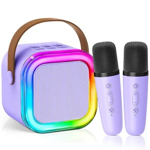 【2025 Newest】 Mini Karaoke Machine for Kids Girls & Boys Portable Bluetooth S... - Picture 1 of 8
