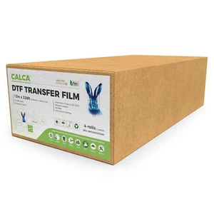 CALCA 4 Rolls 13" x 328ft DTF Transfer Film Instant Hot Peel Double Sided USA - Picture 1 of 12