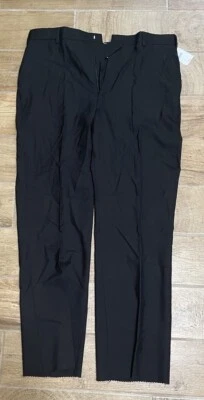 BERLE Men's Performance Twill Pleated Pant, Black, 38 Needs To Be Hemmed 30” L - Image 1 of 4