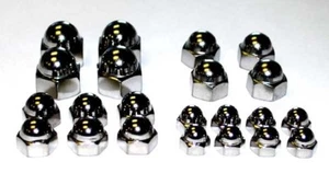 Acorn Nut Set Yamaha DT2 RT2 JT1 HT1 YM1 YDS3 YG1 YM1 6 8mm 10mm 12mm metric - Picture 1 of 1