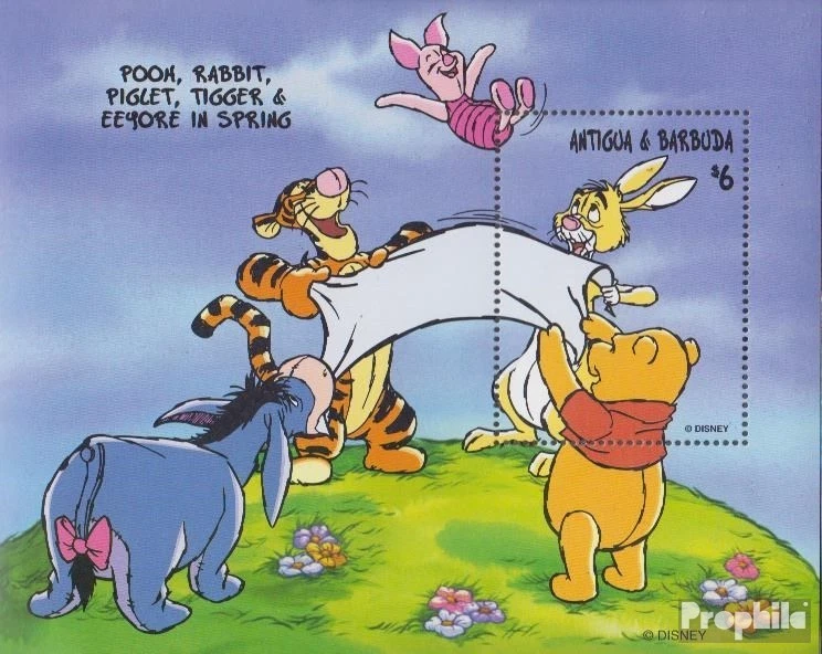 antigua and Barbuda Block390 mint/MNH 1998 Walt-Disney: Winnie-The-Pooh - Изображение 1 из 1