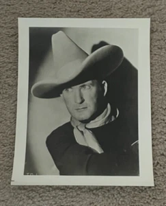 Tim McCoy Famous Cowboy Hat Stare Vintage Hollywood Celebrity Publicity Photo - Picture 1 of 4
