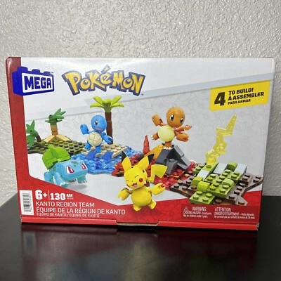 MEGA Pokémon Building Toys Set Kanto Region Team with 130 Pieces New - Image 1 of 3
