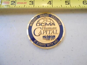 DCMA DOD HUMAN CAPITAL DEPT DEFENSE CONTRACT MANAGEMENT MILITARY CHALLENGE COIN - Picture 1 of 3