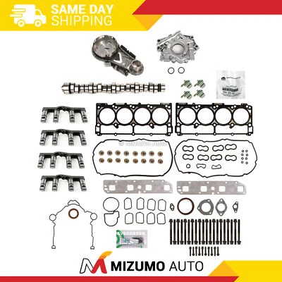 Árbol de levas completo NO MDS elevadores para 05-08 Chrysler Dodge Ram 1500 5,7 L Hemi Foto 1 de 4