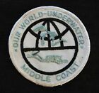 1972 "OUR WORLD UNDERWATER MIDDLE COAST" SCUBA DIVING WOODRIDGE CHICAGO IL PATCH
