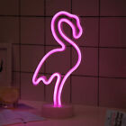 Neonlicht LED Dekolampe Neon Lampe Beleuchtung Kaktus Flamingo Regenbogen Deko