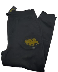 Pantalones de Sudadera de Lanza Polo Ralph Lauren Triple Pony Para Hombre Negro Grande 0029 - Imagen 1 de 2