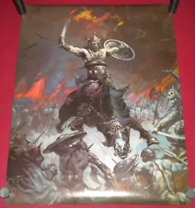 Frank Frazetta Berserker Guerriero 18x23 Fantasy Art Stampa Poster Faifax 1979 - Foto 1 di 3