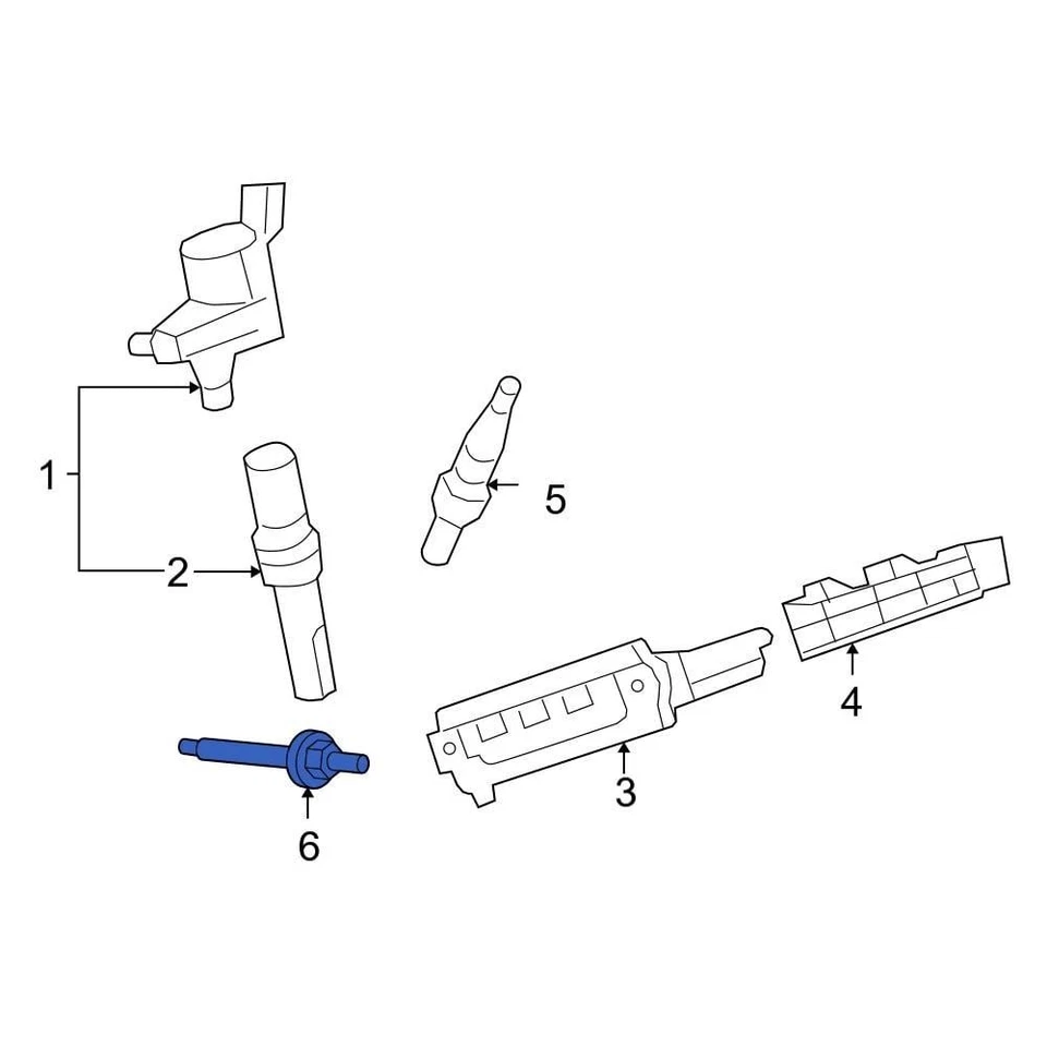 For Ford Excursion 2000-2003 Ford MC3Z12A342F Diesel Glow Plug - Изображение 1 из 1