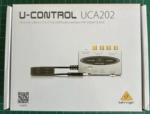 Behringer USB Audio Sound Card Adapter UCA202 Low Latency RCA Digital Optical DJ - Bild 1 von 6