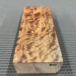 B411 Curly Bastogne Walnut Block Carving Craft Knife Handle Game Call 10.1" - Picture 1 of 14