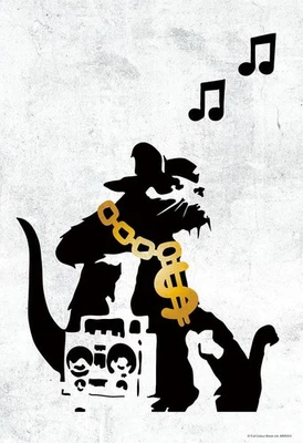 [Made in Japan] Beverly 300 Piece Jigsaw Puzzle Hip Hop Rat (26 x 38cm) 300-099 - Image 1 of 3