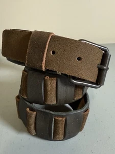 All Saints brauner Remington Dual Ledergürtel L - Bild 1 von 10