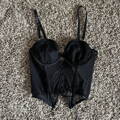 Corsé Goth Coquette Negro Top Espíritu Halloween Mujer S Foto 1 de 4