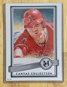 2016 Topps Museum Canvas Collection Mike Trout #CC-13 5x7 /49 - Picture 1 of 2