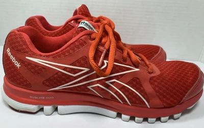 Zapatos para correr Reebok para mujer 6,5 US Sublite Duo rojos ligeros cómodos UE 37 Foto 1 de 4