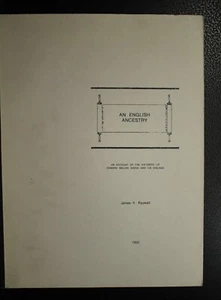 genealogy book An English Ancestry account of Edward Melvin Shove and Siblings - Picture 1 of 3