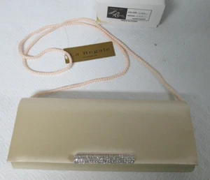 La Regale Light Pink Satin  Evening Bag, Braided Strap New in Box - Picture 1 of 4