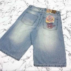 Men's Miskeen Sandblast Bleached Blue Casual Denim Shorts NWT - Picture 1 of 4